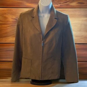 Evan Picone Faux Suede Jacket